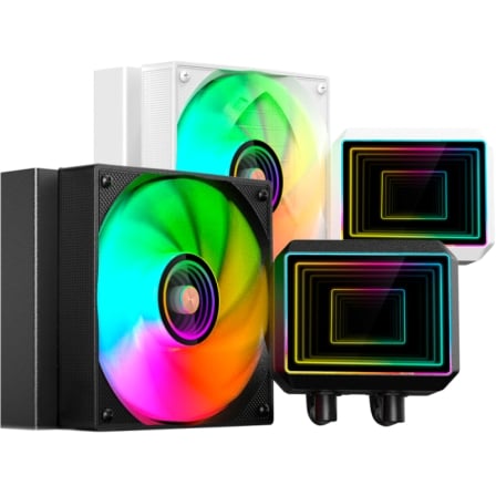 Sistema de Refrigeración Líquida Mars Gaming ML-TWO120/ Negro | TecnoSoft art tac ref ml two120 bk 1