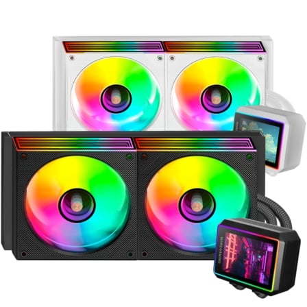 Sistema de Refrigeración Líquida Mars Gaming ML-VISIONII240/ Negro | TecnoSoft art tac ref ml visionii240 bk 1