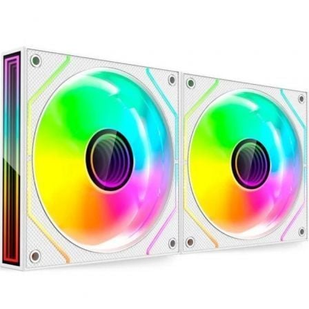 Pack 2 Ventiladores Mars Gaming MF-3DPROX2/ 12cm/ ARGB/ Blancos | TecnoSoft art tac ref20mf 3dprox220wh 1