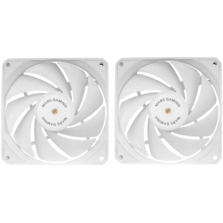 Pack 2 Ventiladores Mars Gaming MF-NCLX2/ 12cm | TecnoSoft art tac ref20mf nclx220wh 1