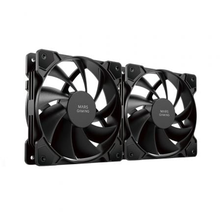 Pack 2 Ventiladores Mars Gaming MF-PWMX2/ 12cm | TecnoSoft art tac ref20mf pwmx220bk 1