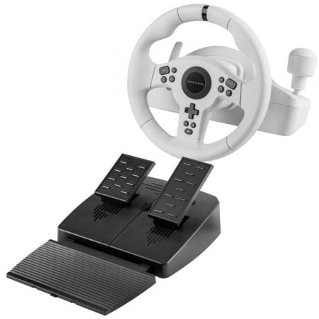 Volante con Pedales y Cambio de Marchas Manual Mars Gaming MWH-RSXONE | TecnoSoft art tac vol20mwh rsxone20wh 1
