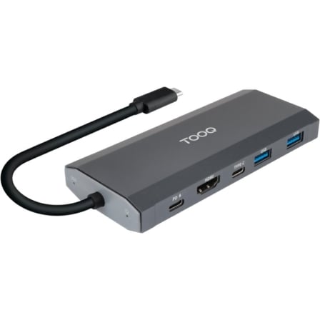 Docking/Caja Externa USB Tipo-C TooQ TQE-2241G/ Ranura SSD M.2/ 1xHDMI/ 2xUSB/ 1xUSB Tipo-C/ 1xLector Tarjetas/ 1xUSB Tipo-C PD | TecnoSoft art too caja20tqe 2241g 1