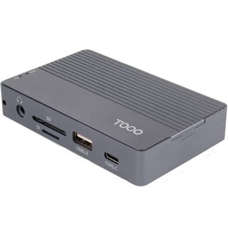 Docking/Caja Externa USB Tipo-C TooQ TQE-2242G/ Ranura SSD M.2/ 1xHDMI/ 1xRJ45/ 1xUSB/ 1xUSB Tipo-C/ 1xLector Tarjetas/ 1x Jack 3.5/ 1xUSB Tipo-C PD | TecnoSoft art too caja20tqe 2242g 1