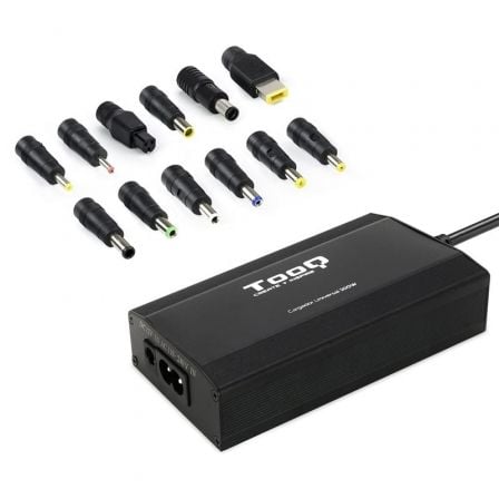 Cargador de Portátil TooQ TQLC-100BS01M/ 1xUSB/ 100W/ Manual/ 12 Conectores/ Voltaje 12-24V | TecnoSoft art too car20tqlc 100bs01m 1