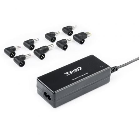 Cargador de Portátil TooQ TQLC-65BS02AT/ 65W/ 1xUSB/ Automático/ 8 Conectores/ Voltaje 18.5-20V/ 1 USB | TecnoSoft art too car20tqlc 65bs02at 1