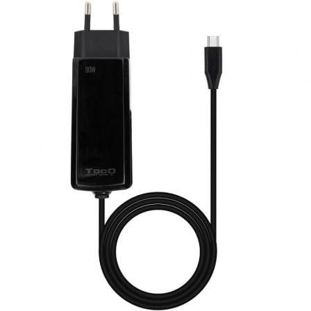 Cargador de Portátil GaN TooQ TQLC-USBCGAN90PD-C/ 1xUSB Tipo-C/ 90W/ Automático/ Voltaje 5-20V | TecnoSoft art too car20tqlc usbcgan90pd c 1