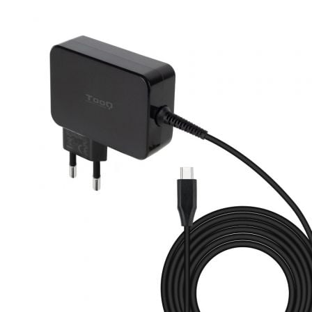 Cargador de Portátil GaN TooQ TQLC-USBCGAN90PD/ 1xUSB Tipo-C/ 90W/ Automático/ Voltaje 5-20V | TecnoSoft art too car20tqlc usbcgan90pd 1