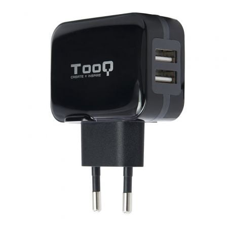 Cargador de Pared TooQ TQWC-1S02/ 2xUSB/ 17W | TecnoSoft art too carga20tqwc 1s02 1
