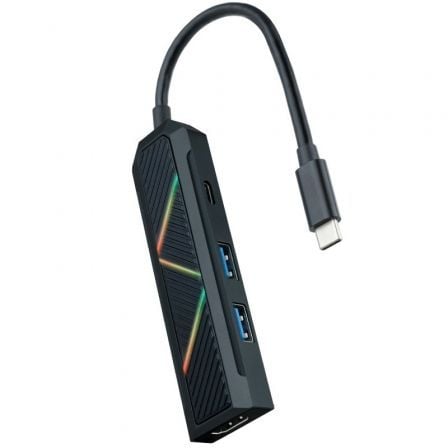 Docking USB Tipo-C Nanocable 10.16.0401/ 2xUSB/ 1xUSB Tipo-C PD/ 1xHDMI 4K | TecnoSoft art too hub20102016200401 1