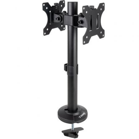Soporte de Mesa para 2 Monitores TooQ DB1132TN-B/ Giratorio/ Inclinable/ hasta 8kg | TecnoSoft art too soporte20db1132tn b 1