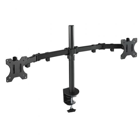 Soporte de Mesa para 2 Monitores TooQ DB1232TN-B/ Giratorio/ Inclinable/ hasta 8kg | TecnoSoft art too soporte20db1232tn b 1