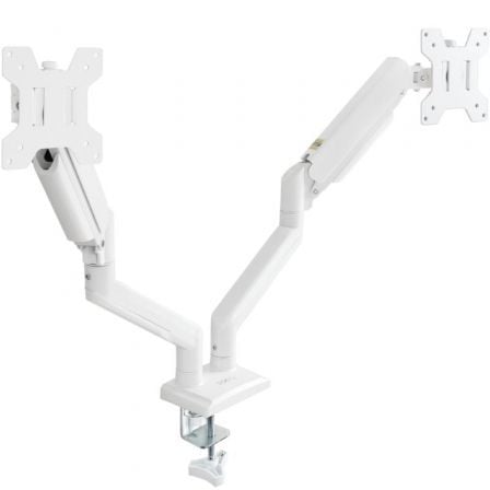 Soporte de Mesa para 2 Monitores TooQ DB1434TNR-W/ Giratorio/ Inclinable/ hasta 10kg | TecnoSoft art too soporte20db1434tnr w 1