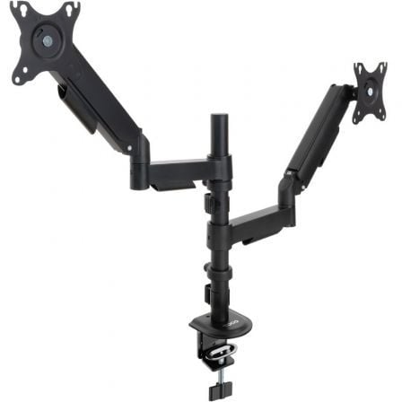 Soporte de Mesa para 2 Monitores TooQ DB1533TNR-B/ Giratorio/ Inclinable/ hasta 9kg | TecnoSoft art too soporte20db1533tnr b 1