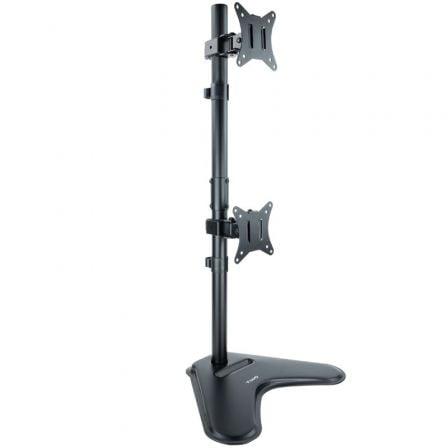 Soporte de Sobremesa para 2 Monitores TooQ DB1703TNV-B/ Giratorio/ Inclinable/ hasta 9kg | TecnoSoft art too soporte20db1703tnv b 1
