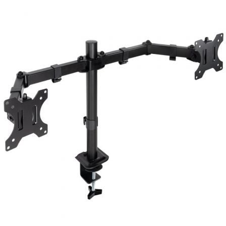 Soporte de Mesa para 2 Monitores TooQ DB1802TN-B/ Giratorio/ Inclinable/ hasta 8kg | TecnoSoft art too soporte20db1802tn b 1