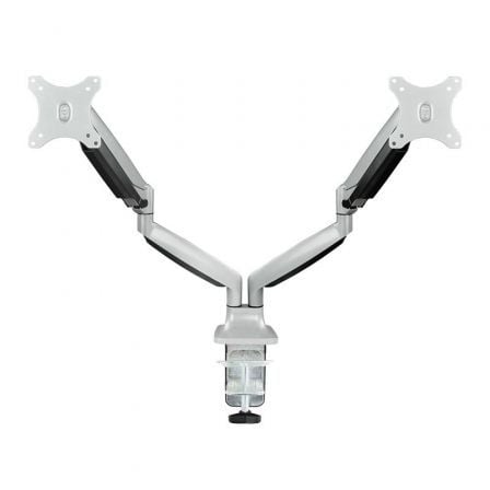 Soporte de Mesa para 2 Monitores TooQ DB3132TNR-S/ Giratorio/ Inclinable/ hasta 9kg | TecnoSoft art too soporte20db3132tnr s 1