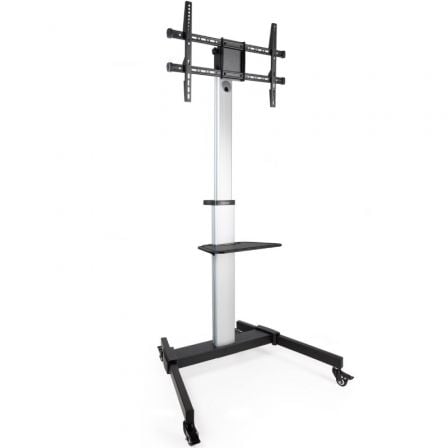 Soporte de Suelo Inclinable/ Ajustable con Ruedas TooQ FS1886M-B para TV de 37-86″/ hasta 50kg | TecnoSoft art too soporte20fs1886m b 1