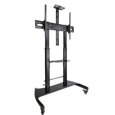Soporte de Suelo con Ruedas Inclinable/ Nivelable TooQ FS20404HM-B para TV de 60-100″/ hasta 100kg | TecnoSoft art too soporte20fs20404hm b 1