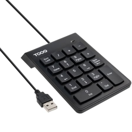 Teclado Numérico TooQ TQK-2001-B | TecnoSoft art too tec20tqk 2001 b 1