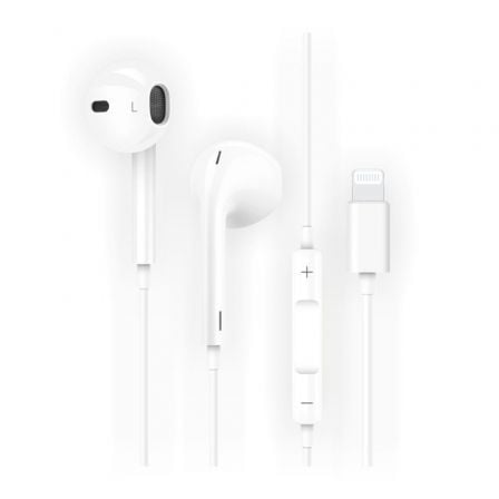 Auriculares Intrauditivos Tech One Tech earTECH HIP TEC1201/ con Micrófono/ Lightning/ Blancos | TecnoSoft art tot aur20tec1201 1