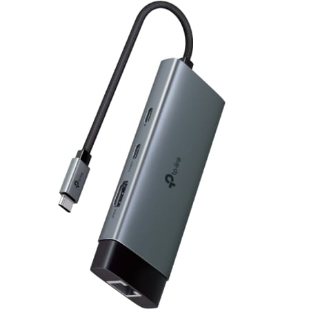 Docking USB Tipo-C TP-Link UH6120C/ 1xUSB Tipo-C/ 2xUSB/ 1xHDMI 4K/ 1xRJ45/ 1xUSB Tipo-C PD/ Gris | TecnoSoft art tpl dock20uh6120c 1