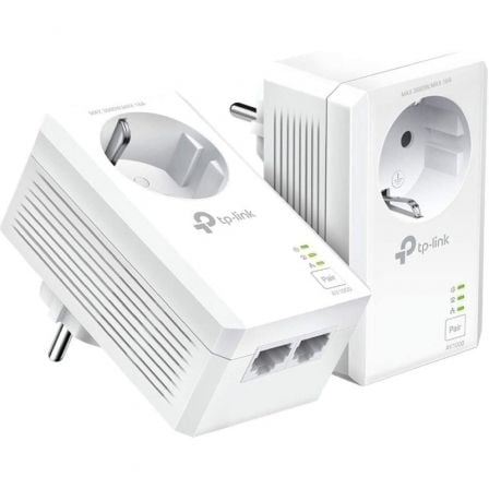 Adaptador Powerline TP-Link TL-PA7027P KIT 1000Mbps/ Alcance 300m/ Pack de 2 | TecnoSoft art tpl plc20tl pa7027p20kit 1