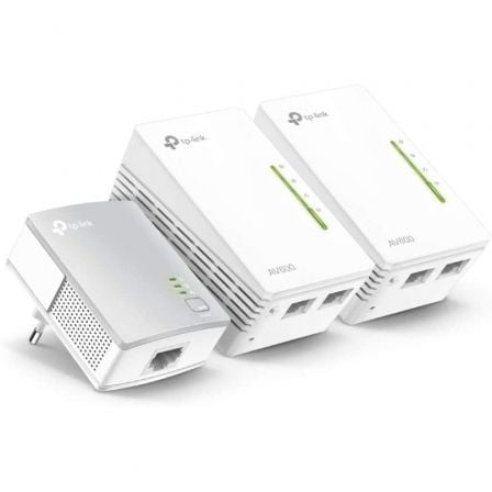 Adaptador Powerline TP-Link TL-WPA4220T KIT 500Mbps/ Alcance 300m/ Pack de 3 | TecnoSoft art tpl plc20wpa4220t20kit 1