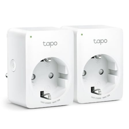 Enchufe WiFi Inteligente TP-Link Tapo P100/ Pack 2 | TecnoSoft art tpl sh20tapo20p100202u20v2 1