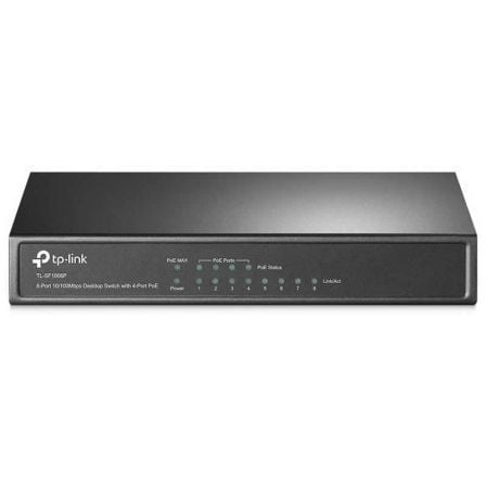 Switch TP-Link SF1008P 8 Puertos/ RJ-45 10/100 PoE | TecnoSoft art tpl switch tl sf1008p 1