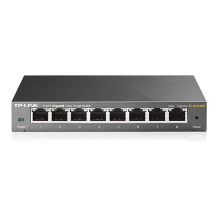 Switch TP-Link Easy Smart TL-SG108E 8 Puertos/ RJ-45 10/100/1000 | TecnoSoft art tpl switch tl sg108e v2 1