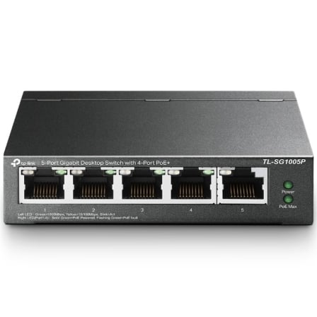 Switch TP-Link TL-SG1005P 5 Puertos/ RJ-45 10/100/1000 PoE | TecnoSoft art tpl switch20tl sg1005p20v2 1