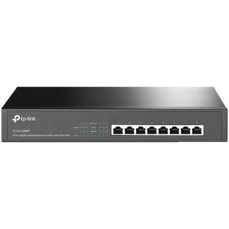 Switch TP-Link TL-SG1008MP 8 Puertos/ RJ-45 10/100/1000 PoE | TecnoSoft art tpl switch20tl sg1008mp 1