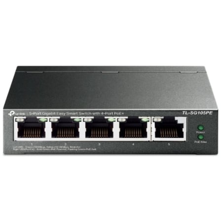 Switch TP-Link TL-SG105PE 5 Puertos/ RJ-45 10/100/1000 PoE | TecnoSoft art tpl switch20tl sg105pe20v2 1
