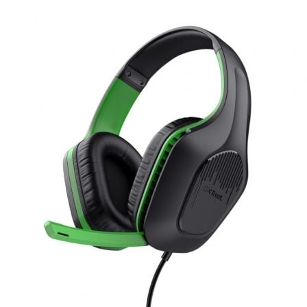 Auriculares Gaming con Micrófono Trust Gaming GXT 415 Zirox Xbox/ Jack 3.5/ Verdes | TecnoSoft art tru aur gxt 415 zirox xbox 1