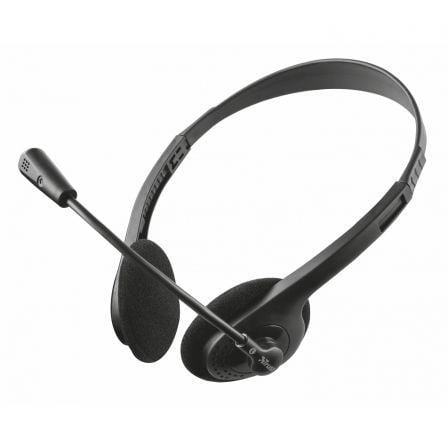 Auriculares Trust Primo Chat/ con Micrófono/ Jack 3.5/ Negros | TecnoSoft art tru aur2021665 1