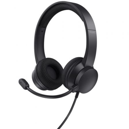 Auriculares Trust Ayda/ con Micrófono/ USB/ Negros | TecnoSoft art tru aur20ayda20usb20enc20bk 1