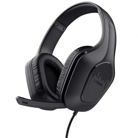 Auriculares Gaming con Micrófono Trust Gaming GXT 417 Zirox/ Jack 3.5/ Negros | TecnoSoft art tru aur20gxt2041720zirox20bk 1