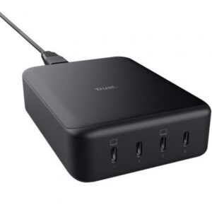 Cargador de Pared GaN Trust Maxo/ 4xUSB Tipo-C/ 240W/ Automático/ Voltaje 5-20V | TecnoSoft art tru carga20maxo20240w20420usb20c 1