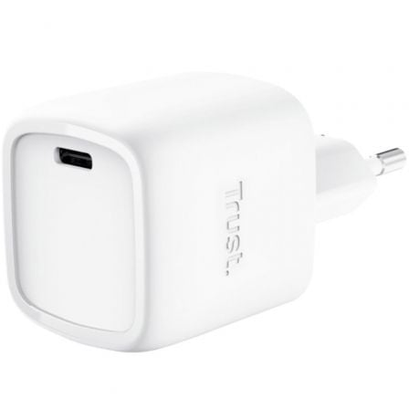 Cargador de Pared GaN Trust Maxo 30W/ 1xUSB Tipo-C/ 30W | TecnoSoft art tru carga20maxo2030w20wh 1