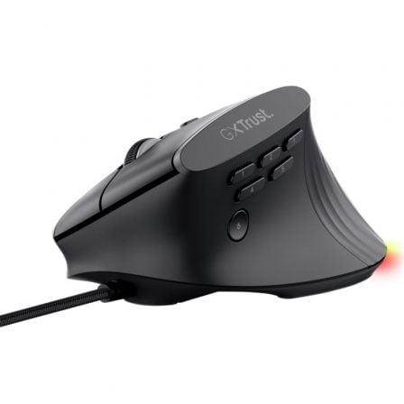 Ratón Vertical Gaming Inalámbrico Trust Gaming GXT 145 Rexxa 26024/ Hasta 12800 DPI | TecnoSoft art tru mou20gxt2014520rexxa20bk 1