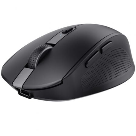 Ratón Inalámbrico Trust Ozaa Compact Wireless/ Batería recargable/ Hasta 3200 DPI/ Negro | TecnoSoft art tru mou20ozaa20comp20bk 1