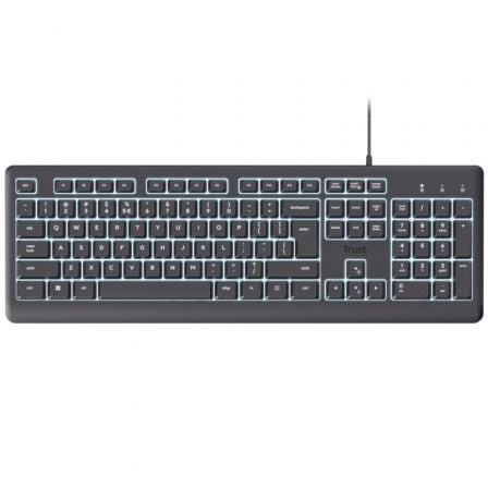 Teclado Trust Primo 25821 | TecnoSoft art tru tec primo illumi bk 1