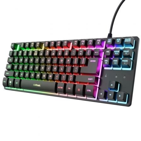 Teclado Gaming Mecánico Trust Gaming GXT 833 Thado TKL 25888 | TecnoSoft art tru tec20gxt2083320thado20bk 1
