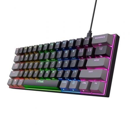 Teclado Gaming Mecánico Trust Gaming GXT 867 Acira | TecnoSoft art tru tec20gxt2086720acira20bk 1