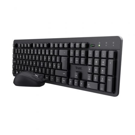 Teclado y Ratón Inalámbricos Trust TKM-360 | TecnoSoft art tru tec20set20tkm 36020bk 1