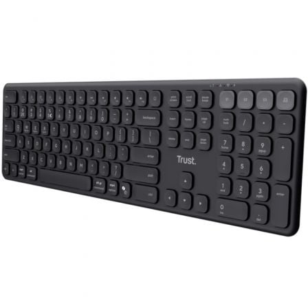 Teclado Compacto Inalámbrico Trust Vaiya | TecnoSoft art tru tec20vaiya20bk 1