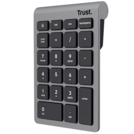 Teclado Numérico Inalámbrico Trust Xalas Wireless/ Plata | TecnoSoft art tru tec20xalas20wireless20sl 1