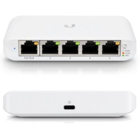 Switch Gestionable Ubiquiti USW-Flex Mini 5 Puertos/ RJ45 10/100/1000 POE | TecnoSoft art ubi switch20usw flex mini 1