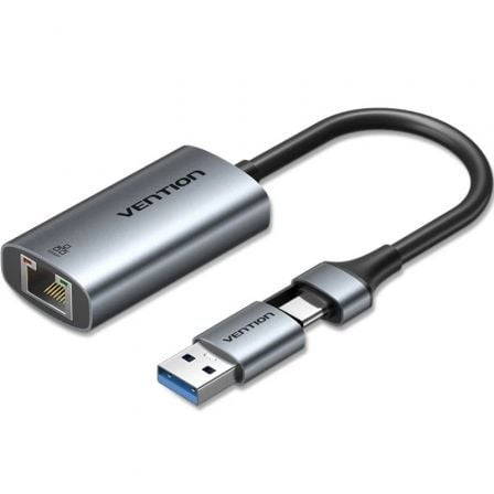 Adaptador USB/USB Tipo-C – RJ45 Vention CFQHB/ 1000Mbps | TecnoSoft art ven adp20cfqhb 1
